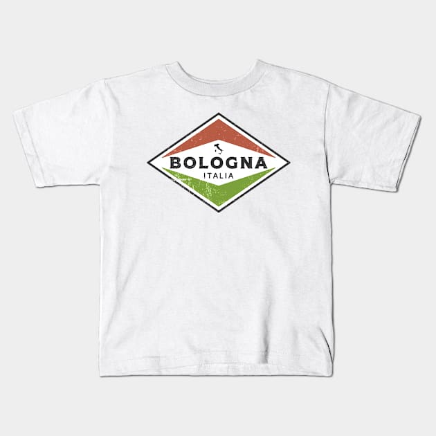 Vintage Bologna Italia Kids T-Shirt by dk08